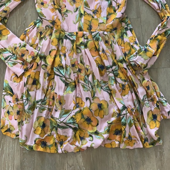 Free People Long Sleeve Floral Dress - Picture 6 of 11